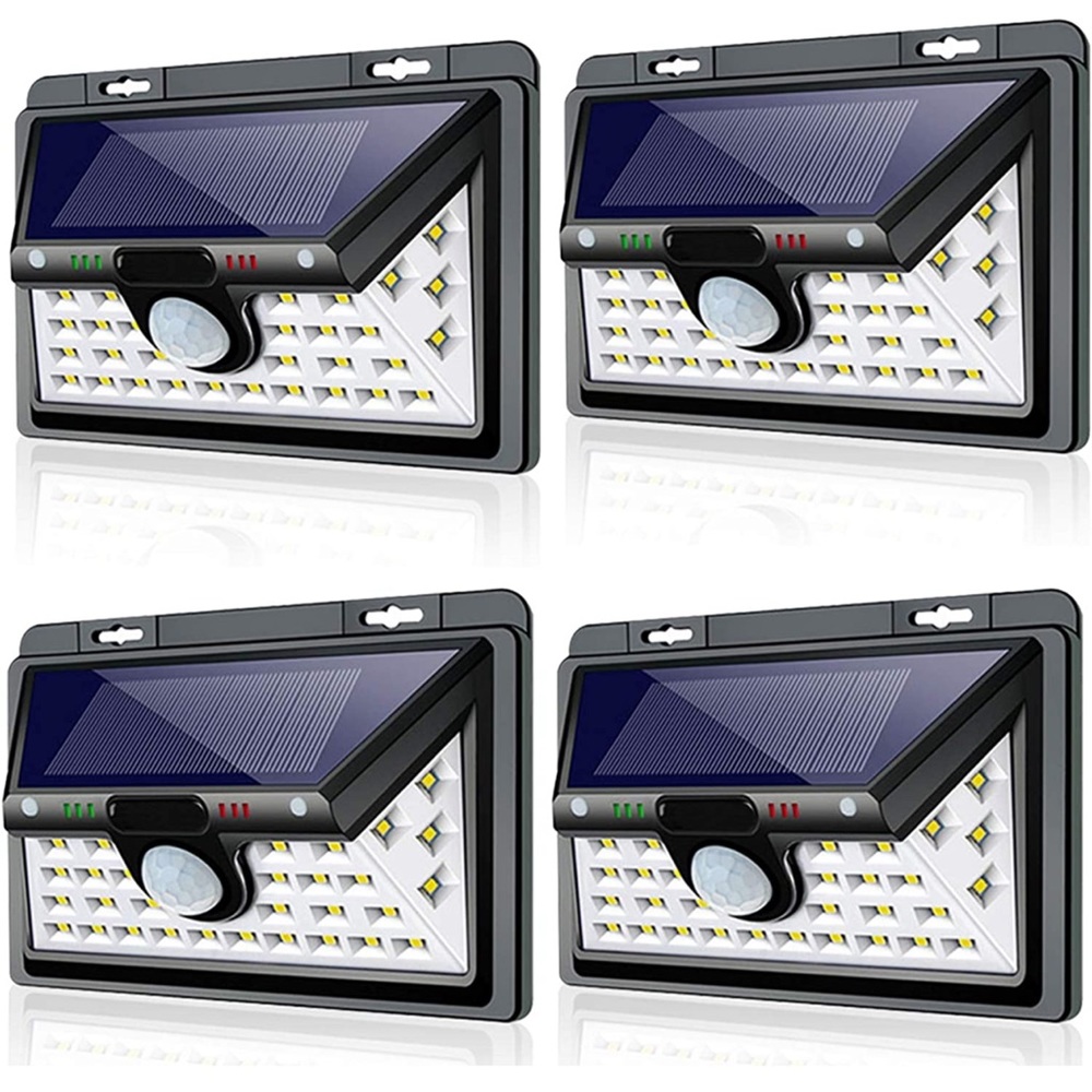 Solar Lights Outdoor, 3 Optional Modes Wall Mounted Motion Sensor- 4 Pack